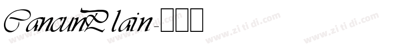 CancunPlain字体转换