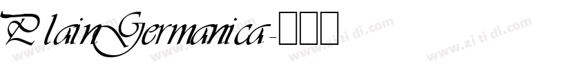 PlainGermanica字体转换