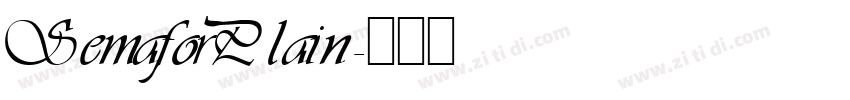 SemaforPlain字体转换