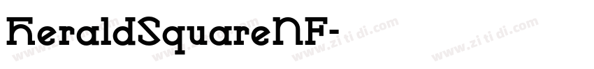 HeraldSquareNF字体转换