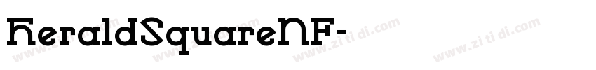 HeraldSquareNF字体转换