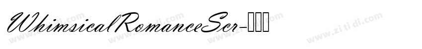 WhimsicalRomanceScr字体转换