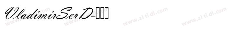 VladimirScrD字体转换