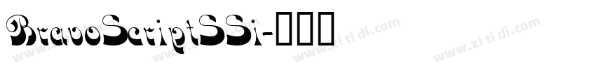 BravoScriptSSi字体转换