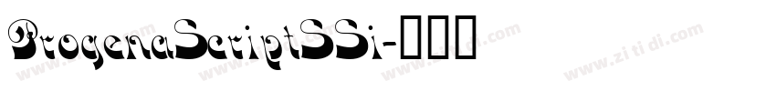 ProgenaScriptSSi字体转换