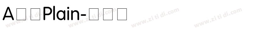 A鹅肉Plain字体转换