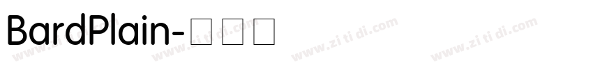 BardPlain字体转换