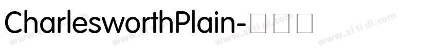 CharlesworthPlain字体转换
