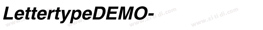 LettertypeDEMO字体转换