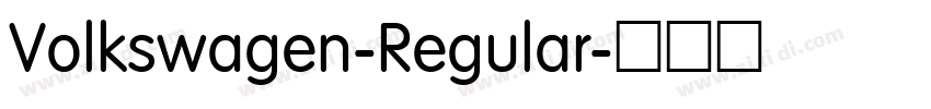 Volkswagen-Regular字体转换
