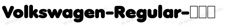 Volkswagen-Regular字体转换