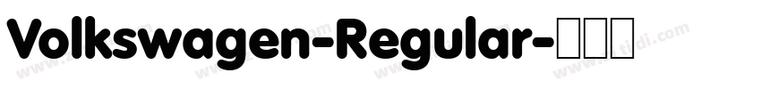 Volkswagen-Regular字体转换
