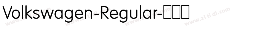 Volkswagen-Regular字体转换