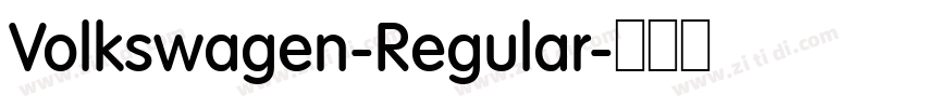 Volkswagen-Regular字体转换