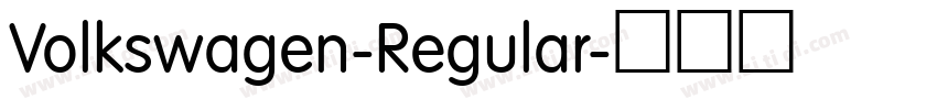 Volkswagen-Regular字体转换