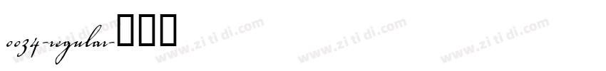 0034-regular字体转换