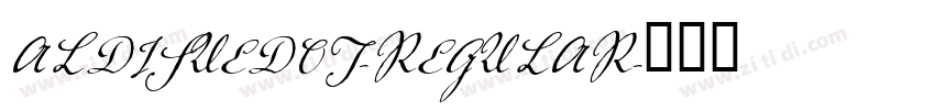 ALDISUEDOT-REGULAR字体转换
