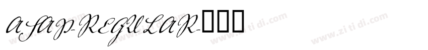 ASAP-REGULAR字体转换