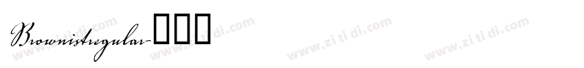 Brownistregular字体转换