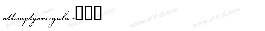 attemptyonregular字体转换