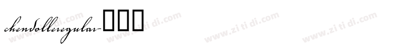 chendolleregular字体转换
