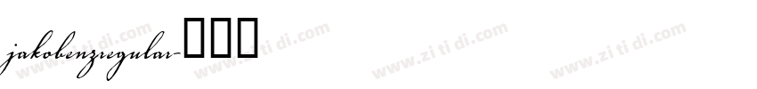 jakobenzregular字体转换