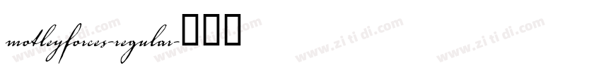 motleyforces-regular字体转换
