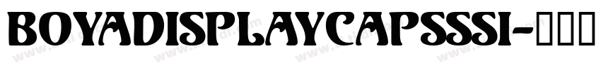 BoyaDisplayCapsSSi字体转换