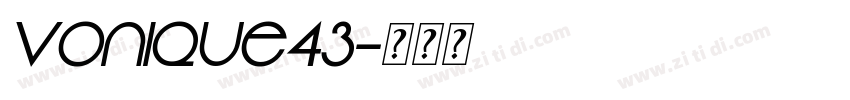 Vonique43字体转换