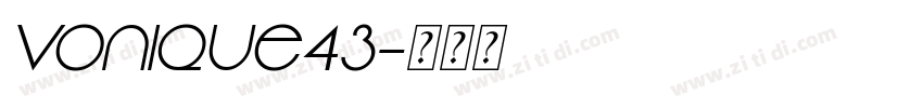 Vonique43字体转换