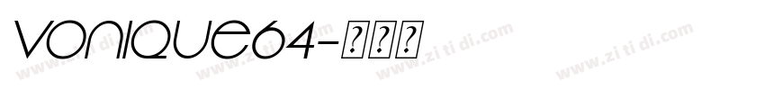 Vonique64字体转换