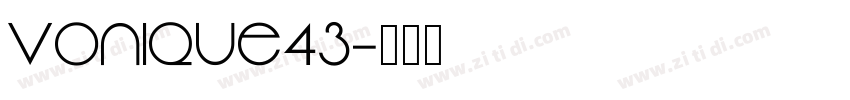 Vonique43字体转换