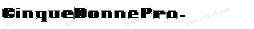 CinqueDonnePro字体转换