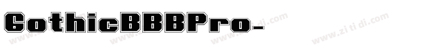 GothicBBBPro字体转换