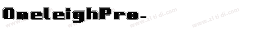 OneleighPro字体转换