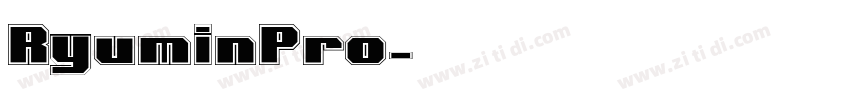RyuminPro字体转换