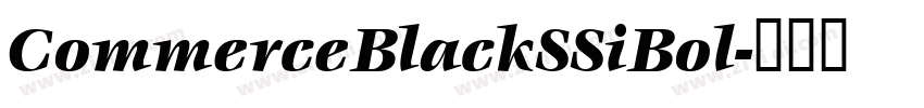 CommerceBlackSSiBol字体转换