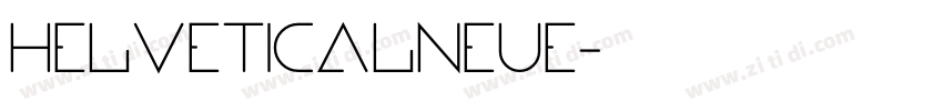 HelveticalNeue字体转换