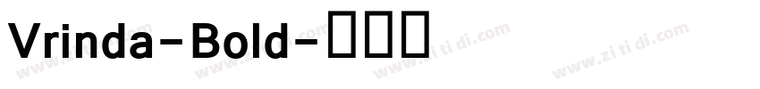 Vrinda-Bold字体转换
