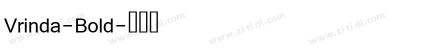 Vrinda-Bold字体转换