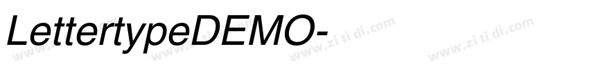 LettertypeDEMO字体转换