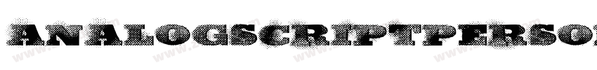 AnalogScriptPERSONAL字体转换