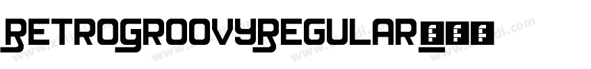 RetroGroovyRegular字体转换
