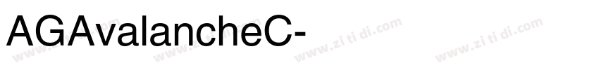AGAvalancheC字体转换