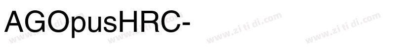 AGOpusHRC字体转换