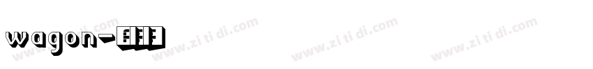 wagon字体转换