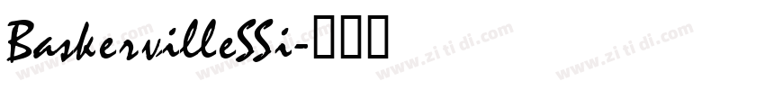BaskervilleSSi字体转换