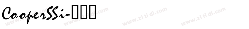 CooperSSi字体转换