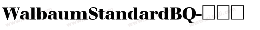 WalbaumStandardBQ字体转换