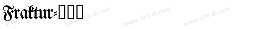 Fraktur字体转换